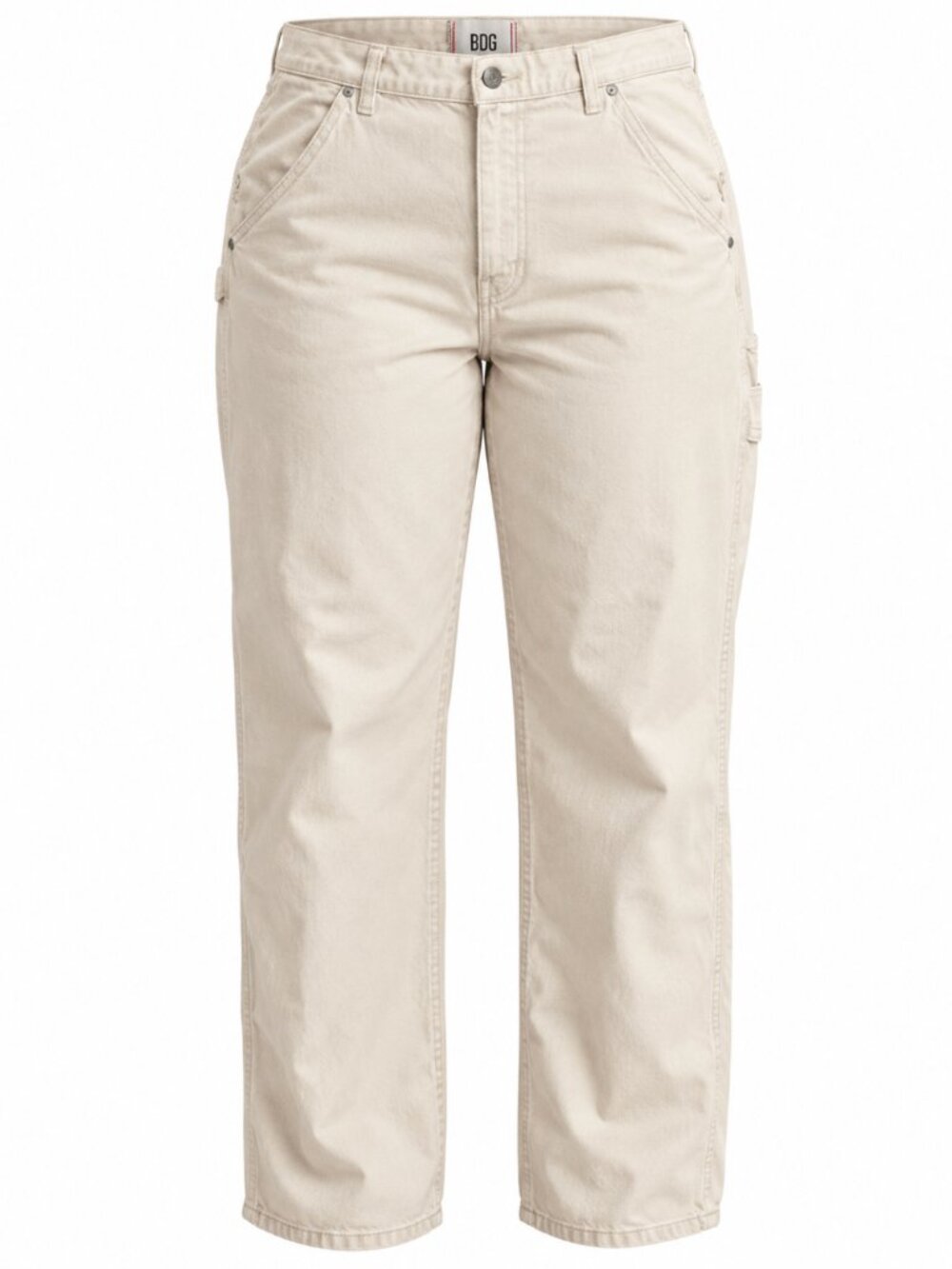 NWT BDG Urban Outfitters Women's Slacker Fit Ivory Carpenter Jeans Size 34